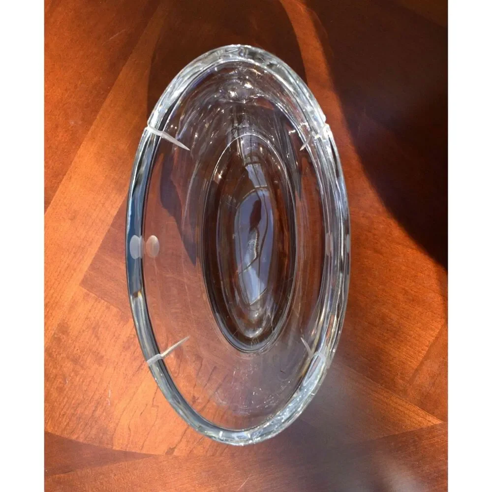Vintage Baccarat Tranquility Oval Art Glass Crystal Bowl – Made in France